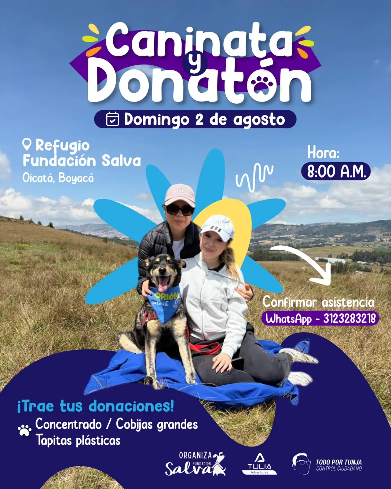 Caninata Apoyo perritos fundación SALVA - TULIA Adventures - Turismo en Boyacá Caninata Apoyo perritos fundación SALVA - TULIA Adventures - Turismo en Boyacá