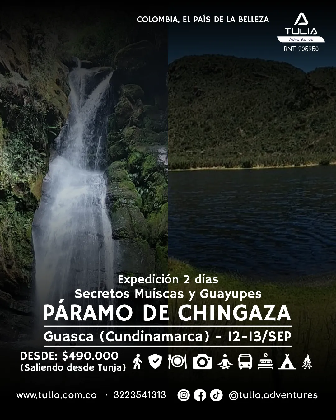 Expedición Páramo de Chingaza, Guasca, Cundinamarca - TULIA Adventures - Turismo de Aventura en Boyacá Expedición Páramo de Chingaza, Guasca, Cundinamarca - TULIA Adventures - Turismo de Aventura en Boyacá